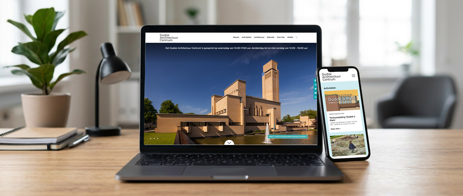 Website project voor Dudok Architectuur Centrum, Hilversum