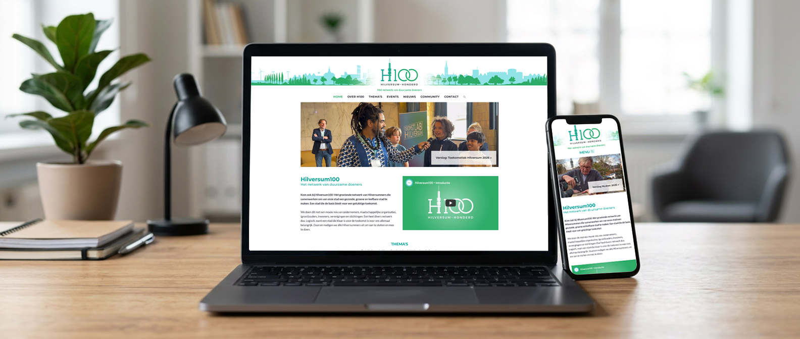 Website project voor Hilversum100