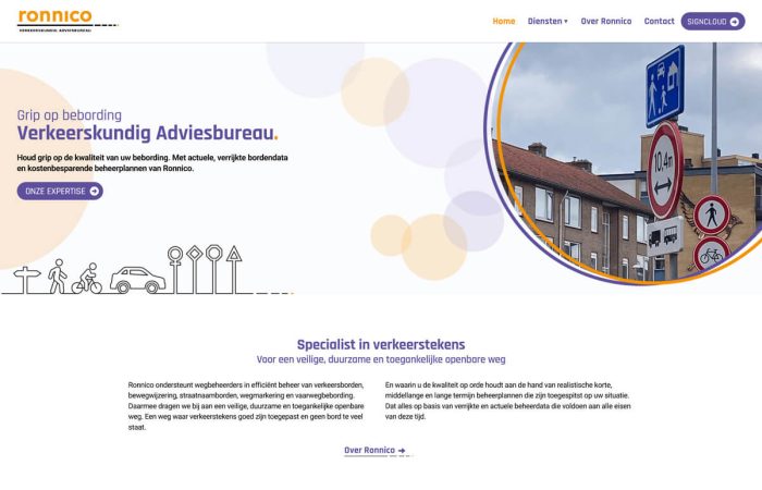 Ronnico, Verkeerskundig adviesbureau | portfolio Sbd design