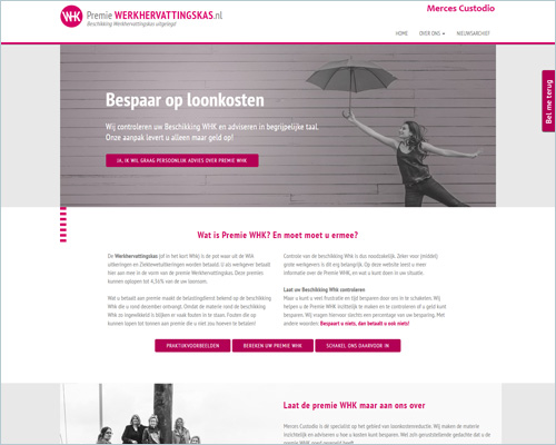Portfolio Premie whk - Sbd design webdesign, Hilversum