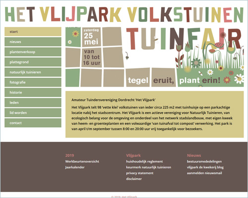Amateur Tuindersvereniging Het Vlijpark - portfolio Sbd design